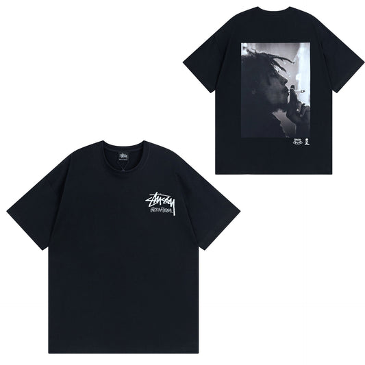 Stussy T-Shirts Casual Versatile Loose T-Shirts Couple