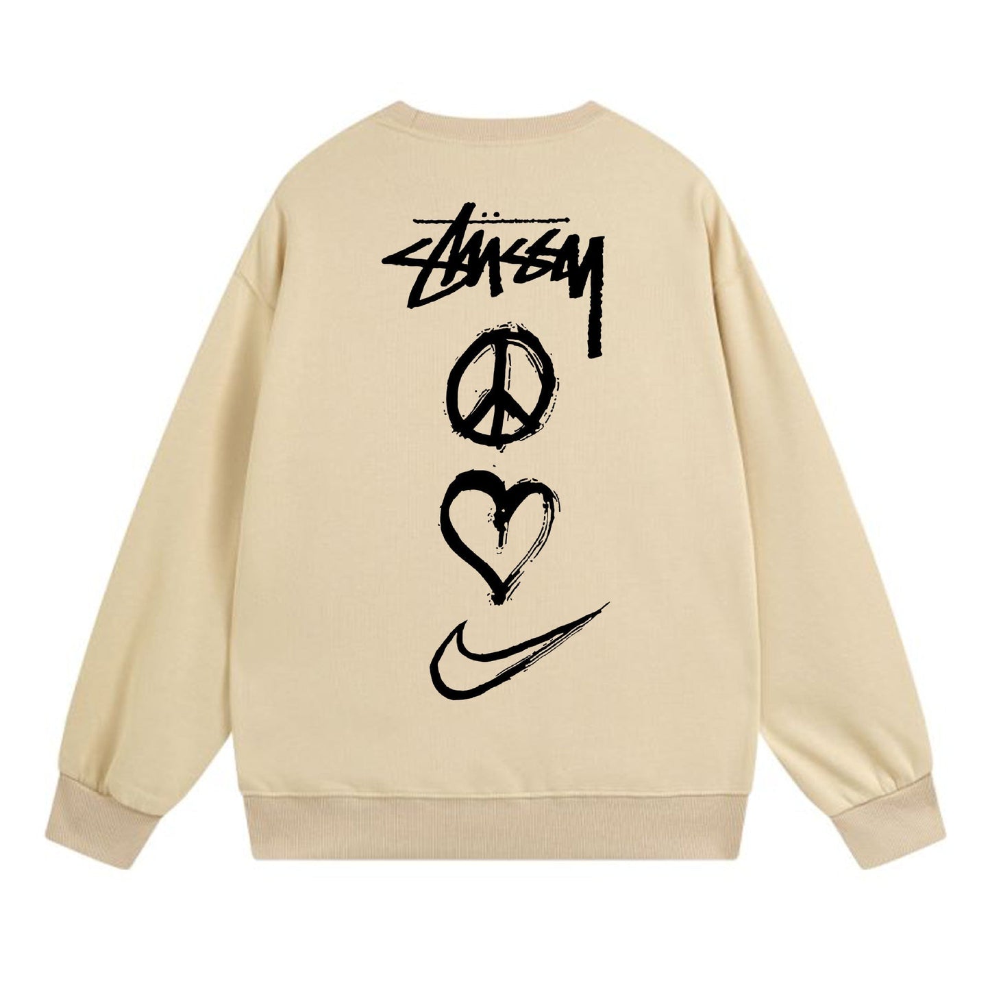 Stussy Sweatshirts Crew Neck Fleece Sweater