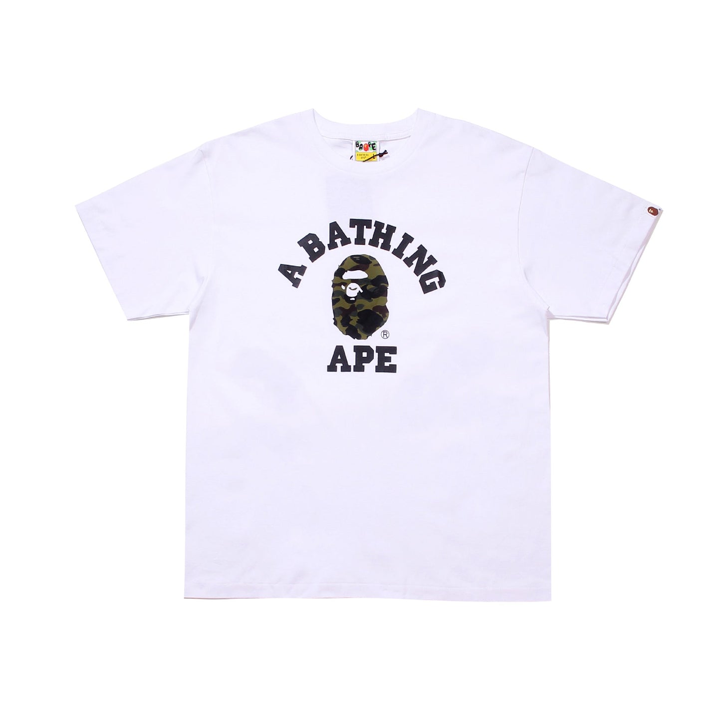 Bape Bearbrick T-Shirt Casual Letter Printed Round Neck Short Sleeve